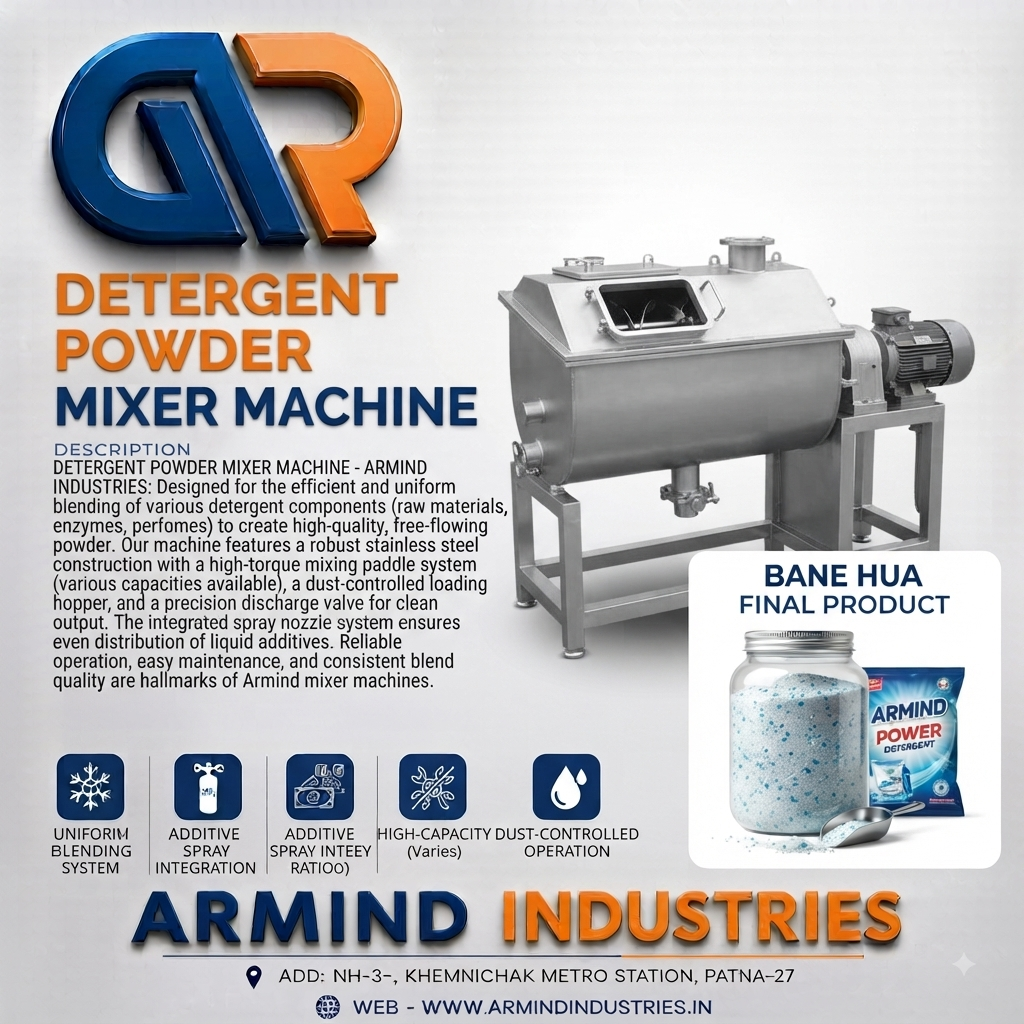 Detergent Powder Mixer Machine - Household & Daily Use Machines manufacturer Bihar