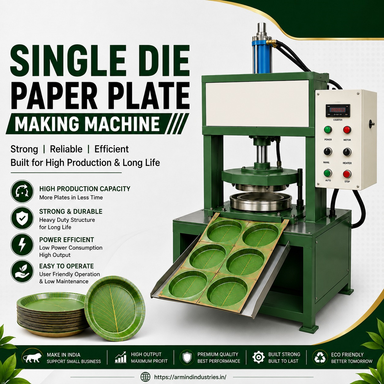 Hydraulic Paper Plate Making Machine