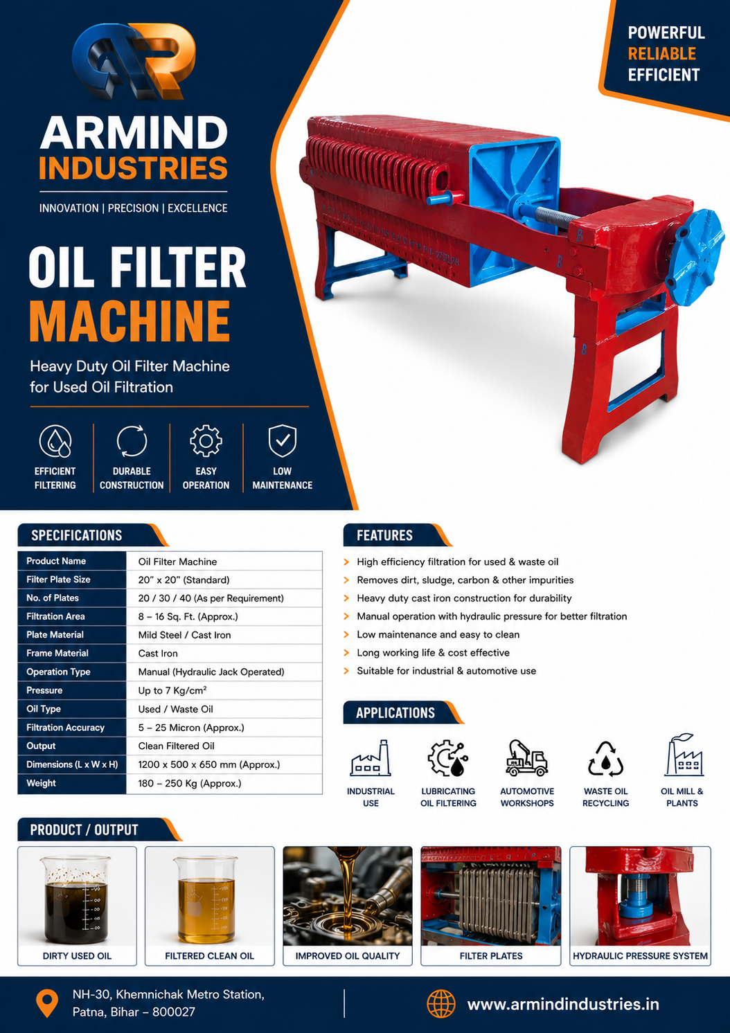 Oil Filter Machine