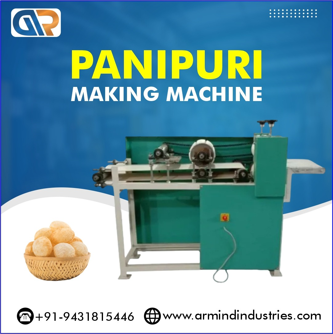 Pani Puri Making Machine - Namkeen & Snacks Making Machines manufacturer Bihar